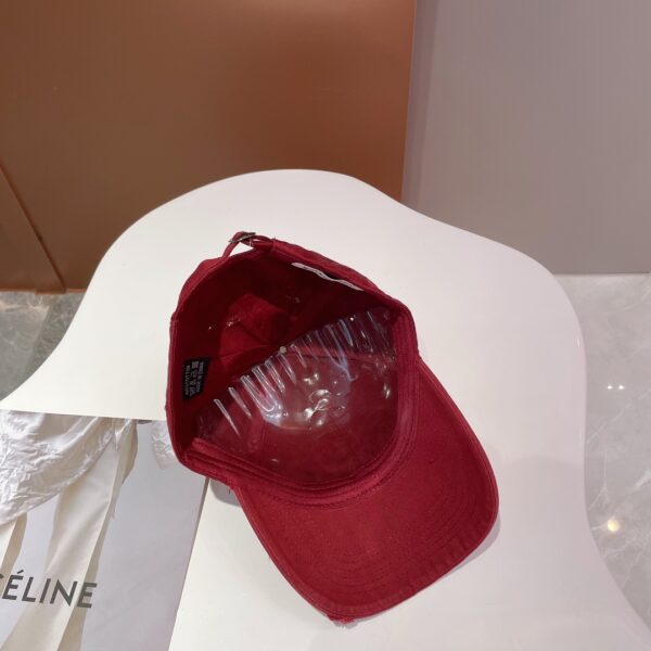 Balenciage Logo Visor Cap Red Cap