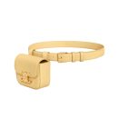 1:1 Replica Belt Bag Triomphe Belt In Shiny Calfskin Pollen Yellow For Women 45BCN3AH2.11PO 11cm/4inch