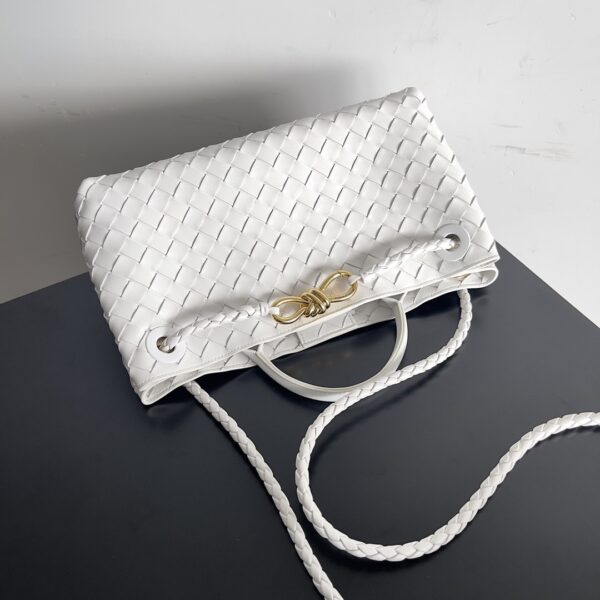 Bottega Veneta Andiamo Medium Bag Brown/Black/White For Women 30cm / 11.8in