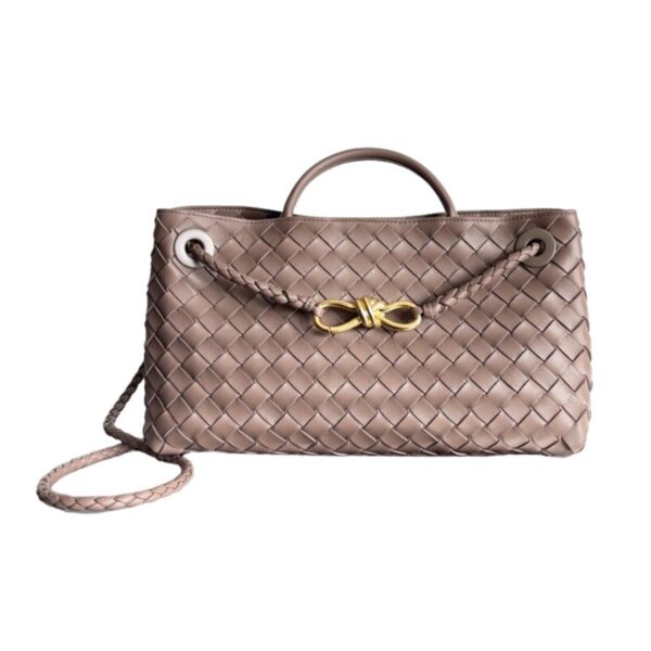 Bottega Veneta Andiamo Medium Bag Brown/Black/White For Women 30cm / 11.8in