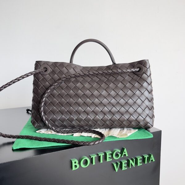 Bottega Veneta Andiamo Medium Bag Brown/Black/White For Women 30cm / 11.8in