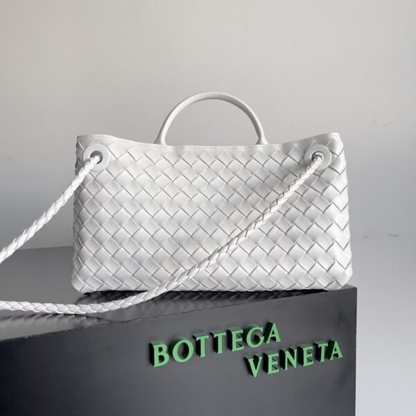 Bottega Veneta Andiamo Medium Bag Brown/Black/White For Women 30cm / 11.8in