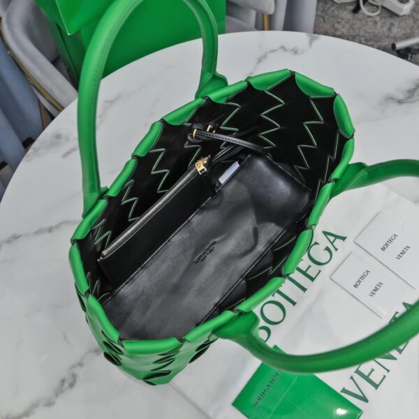Bottega Veneta Braided Maxi Cava Tote Bag Green, For Women, Women's Bags 13.8in/35cm