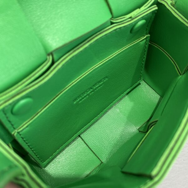 Bottega Veneta Candy Cassette Green, For Women, Women's Bags 4.7in/12cm 666688VMAY13722