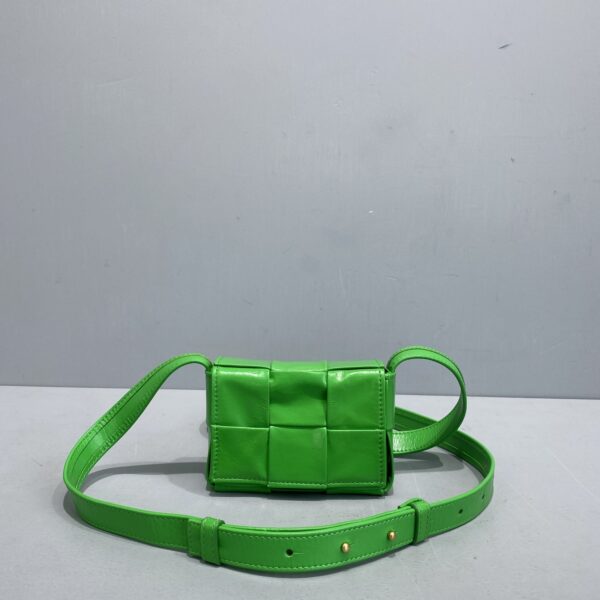 Bottega Veneta Candy Cassette Green, For Women, Women's Bags 4.7in/12cm 667048VCQ723724
