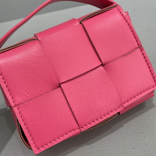 Bottega Veneta Candy Cassette Pink, For Women, Women's Bags 4.7in/12cm 666688VMAY16419