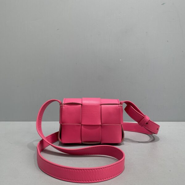 Bottega Veneta Candy Cassette Pink, For Women, Women's Bags 4.7in/12cm 666688VMAY16419
