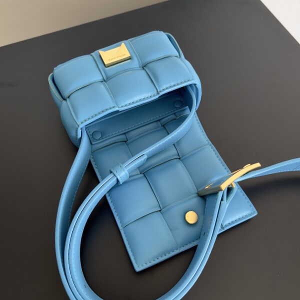 Bottega Veneta Candy Padded Tech Cassette Blue, For Women, Women's Bags 5.1in/13cm