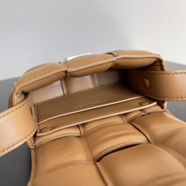 Bottega Veneta Candy Padded Tech Cassette Brown, For Women, Women's Bags 5.1in/13cm