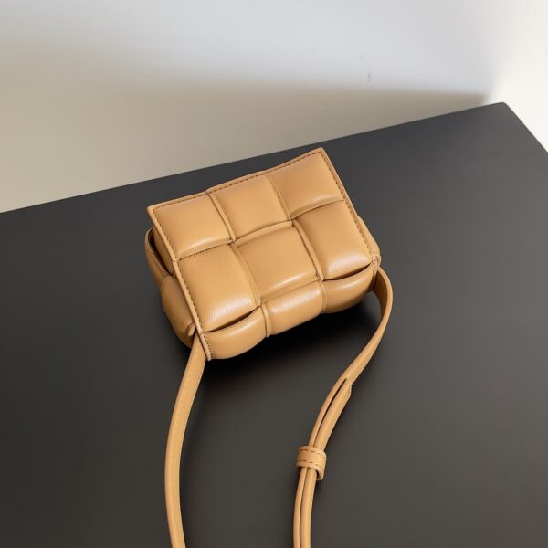 Bottega Veneta Candy Padded Tech Cassette Brown, For Women, Women's Bags 5.1in/13cm