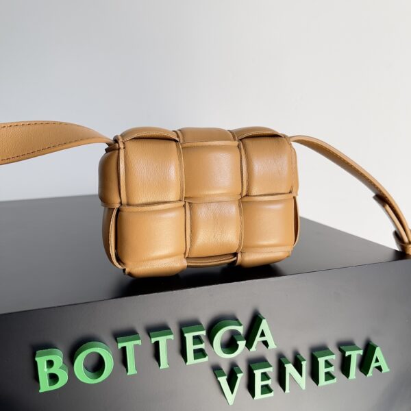 Bottega Veneta Candy Padded Tech Cassette Brown, For Women, Women's Bags 5.1in/13cm