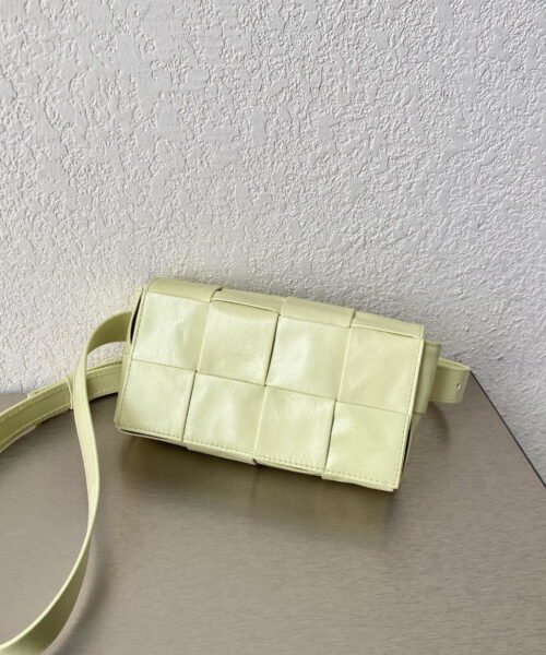 Bottega Veneta Cassette Belt Bag Lemon, For Women, Women's Bags 7.1in/18cm 651053VCQ729413