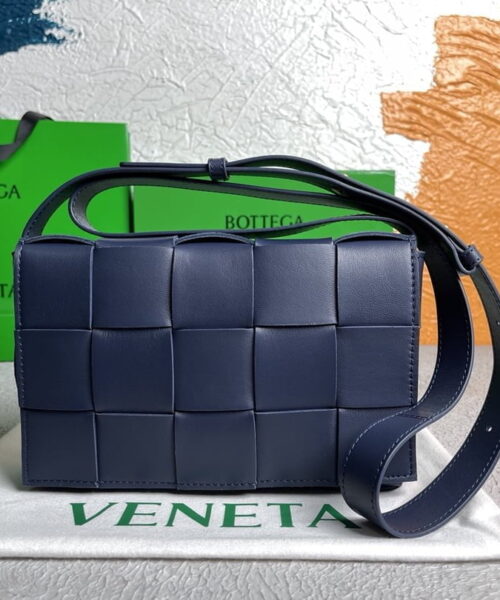 Bottega Veneta Cassette Dark Blue, For Women, Women’s Bags 9.1in/23cm