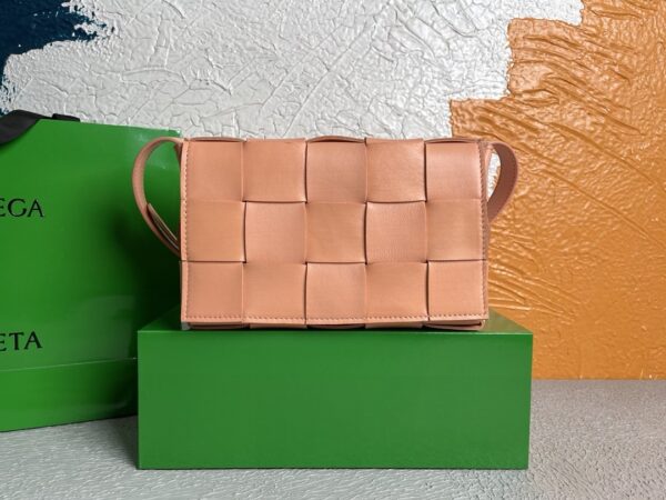 Bottega Veneta Cassette Light Orange, For Women, Women’s Bags 9.1in/23cm