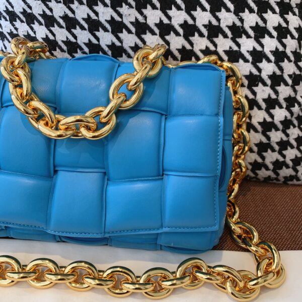 Bottega Veneta Chain Cassette Blue, For Women, Women’s Bags 10.2in/26cm