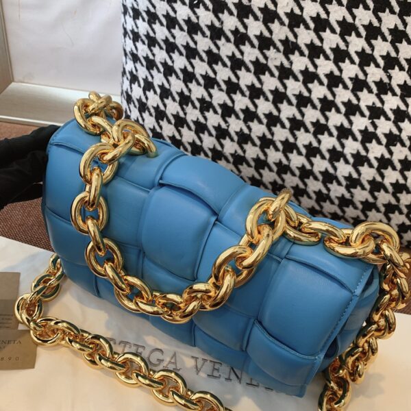 Bottega Veneta Chain Cassette Blue, For Women, Women’s Bags 10.2in/26cm
