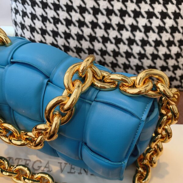 Bottega Veneta Chain Cassette Blue, For Women, Women’s Bags 10.2in/26cm
