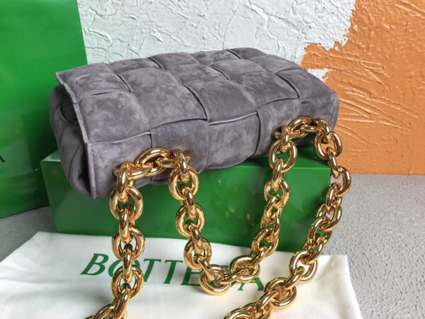 Bottega Veneta Chain Cassette Gray, For Women, Women’s Bags 10.2in/26cm