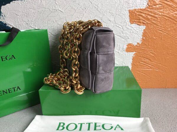 Bottega Veneta Chain Cassette Gray, For Women, Women’s Bags 10.2in/26cm