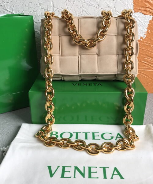 Bottega Veneta Chain Cassette Porridge, For Women, Women’s Bags 10.2in/26cm 631421V04N09776