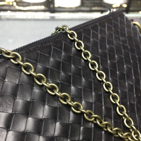 Bottega Veneta Chain Shoulder Bag Black, For Women, Women’s Bags 9.6in/24.5cm