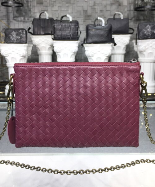 Bottega Veneta Chain Shoulder Bag Dark Red, For Women, Women’s Bags 9.6in/24.5cm