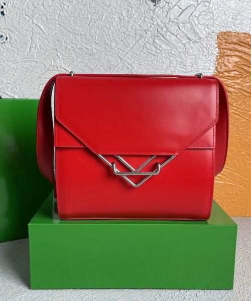 Bottega Veneta Clip Bag Red, For Women, Women’s Bags 9in/23cm