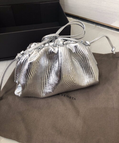 Bottega Veneta Clutch Sliver, For Women, Women's Bags 8.7in/22cm