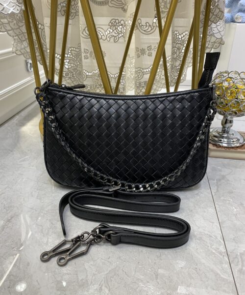 Bottega Veneta Crossbody Bag Black, For Women, Women's Bags 9.4in/24cm