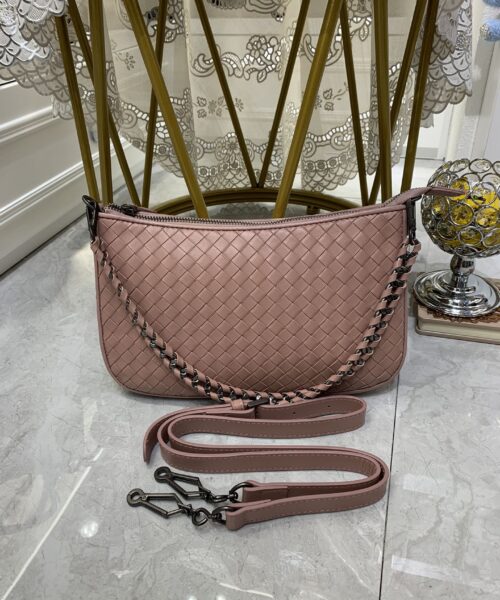 Bottega Veneta Crossbody Bag Pink, For Women, Women's Bags 9.4in/24cm
