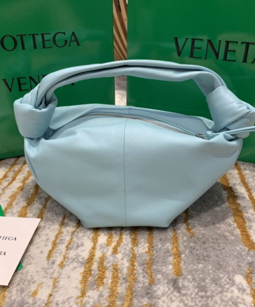 Bottega Veneta Double Knot Bag For Women 11.8in/30cm In Light Blue