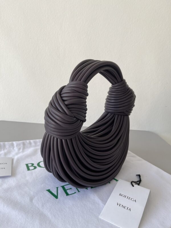 Bottega Veneta Double Knot Dark Violet, For Women, Women's Bags 9.8in/25cm