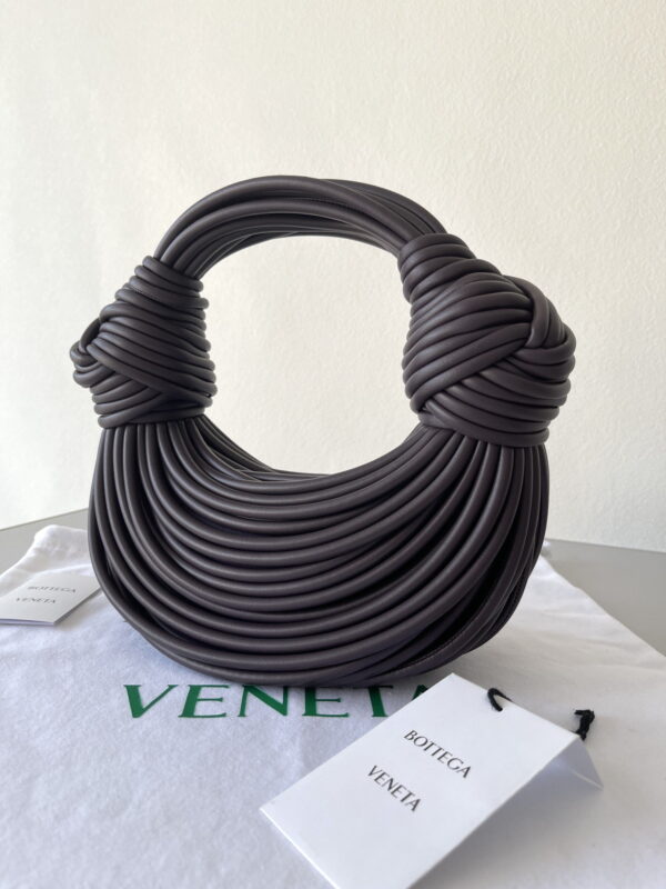 Bottega Veneta Double Knot Dark Violet, For Women, Women's Bags 9.8in/25cm