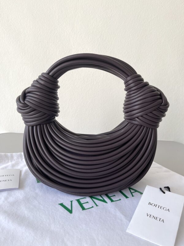 Bottega Veneta Double Knot Dark Violet, For Women, Women's Bags 9.8in/25cm