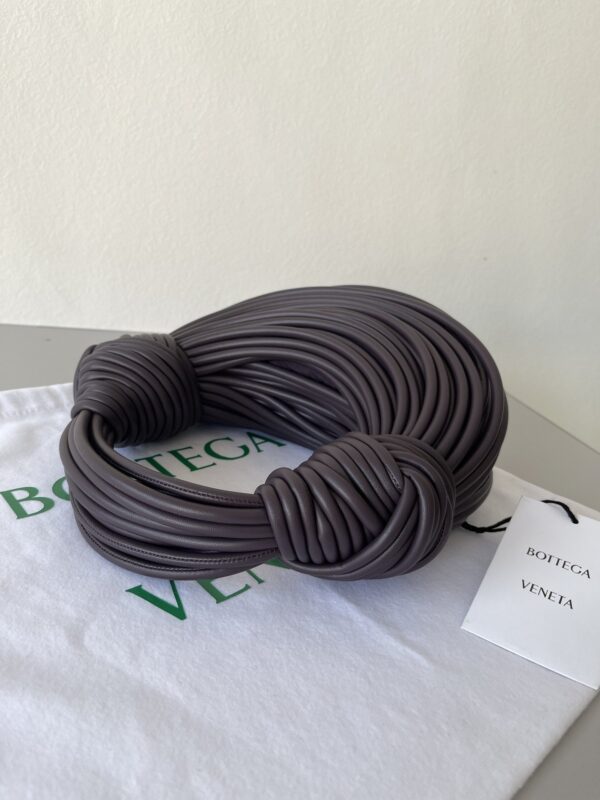 Bottega Veneta Double Knot Dark Violet, For Women, Women's Bags 9.8in/25cm