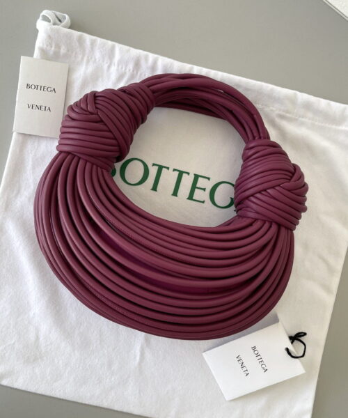 Bottega Veneta Double Knot Purple, For Women, Women's Bags 9.8in/25cm