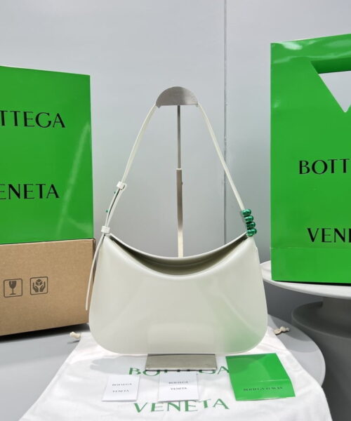 Bottega Veneta Flap Bag White, For Women, Women's Bags 12.4in/31.5cm