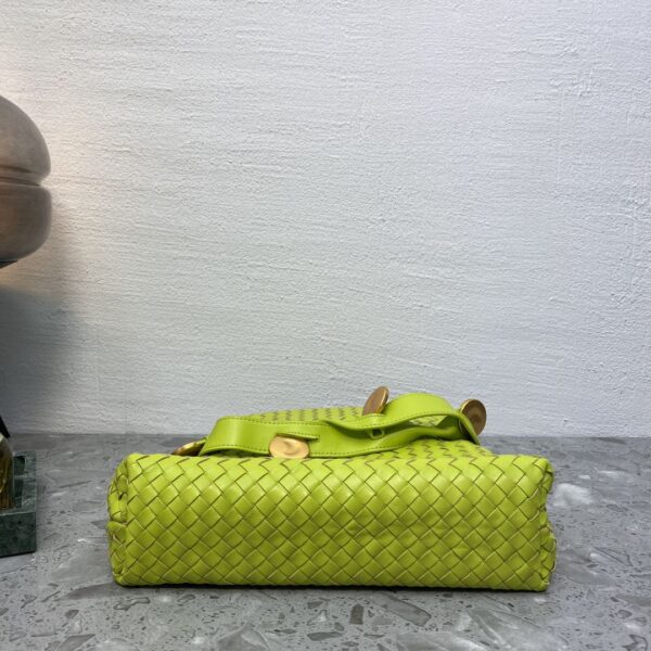 Bottega Veneta Intrecciato Shoulder Bag Neon Green, For Women, Women’s Bags 10.2in/26cm