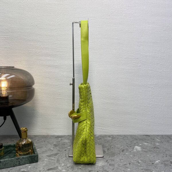 Bottega Veneta Intrecciato Shoulder Bag Neon Green, For Women, Women’s Bags 10.2in/26cm