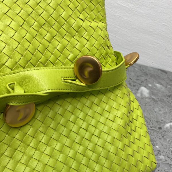 Bottega Veneta Intrecciato Shoulder Bag Neon Green, For Women, Women’s Bags 10.2in/26cm