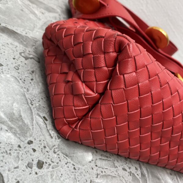 Bottega Veneta Intrecciato Shoulder Bag Red, For Women, Women’s Bags 10.2in/26cm