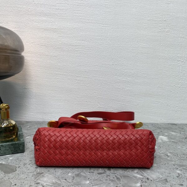 Bottega Veneta Intrecciato Shoulder Bag Red, For Women, Women’s Bags 10.2in/26cm