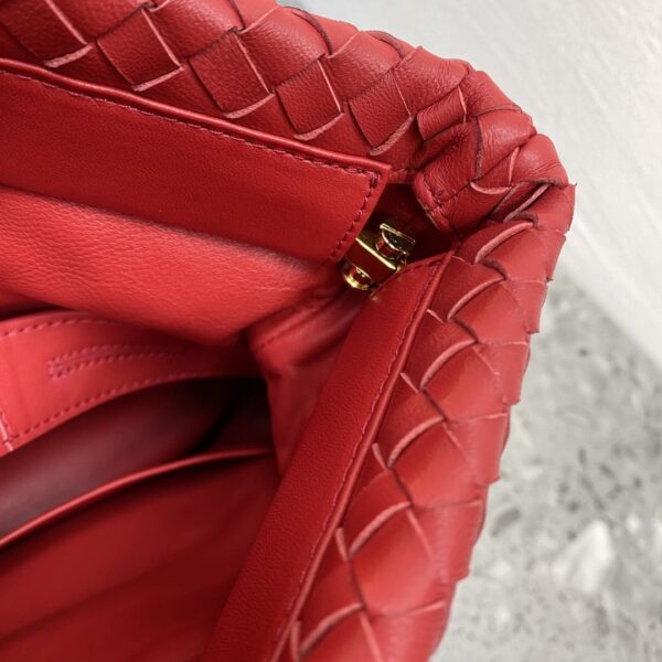 Bottega Veneta Intrecciato Shoulder Bag Red, For Women, Women’s Bags 10.2in/26cm