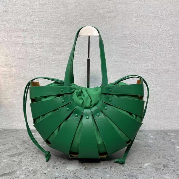 Bottega Veneta Medium Shoulder Bag Green, For Women, Women’s Bags 8.6in/22cm