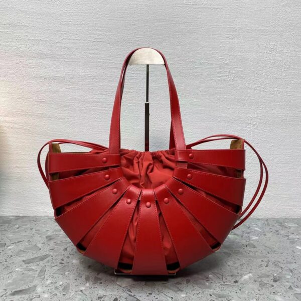 Bottega Veneta Medium Shoulder Bag Red, For Women, Women’s Bags 8.6in/22cm