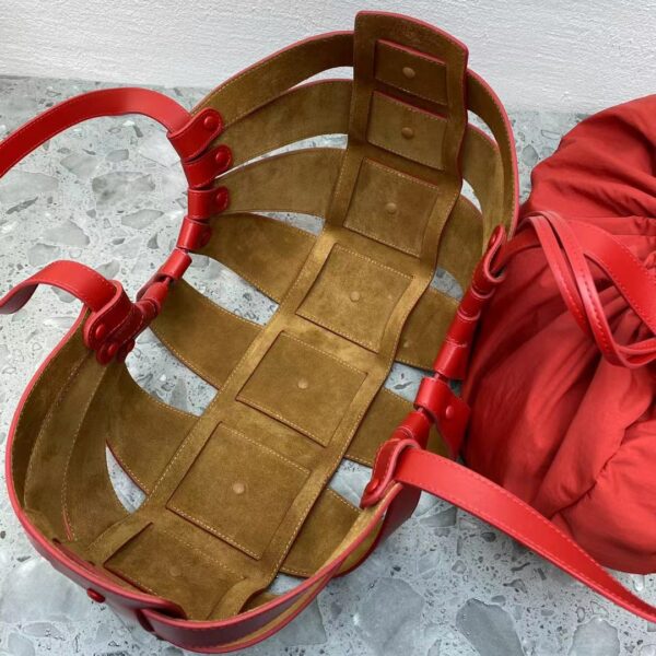 Bottega Veneta Medium Shoulder Bag Red, For Women, Women’s Bags 8.6in/22cm
