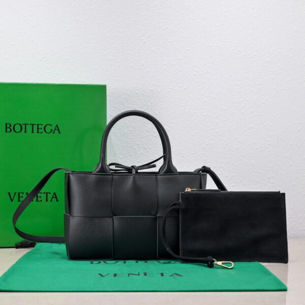 Bottega Veneta Mini Arco Tote Bag Black, For Women, Women's Bags 9.8in/25cm 709337VCP118425