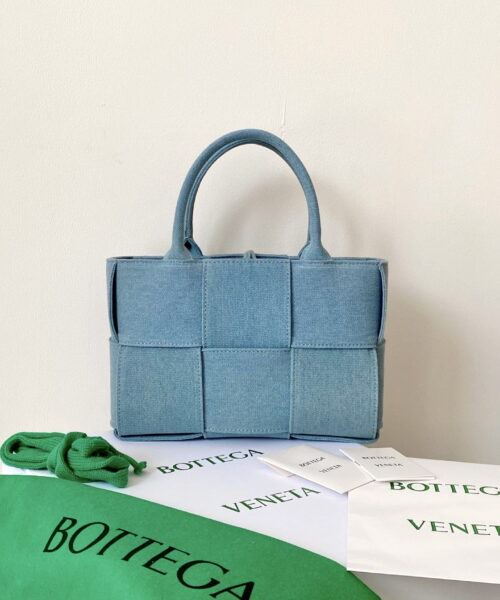 Bottega Veneta Mini Arco Tote Bag Grey, For Women, Women's Bags 9.8in/25cm