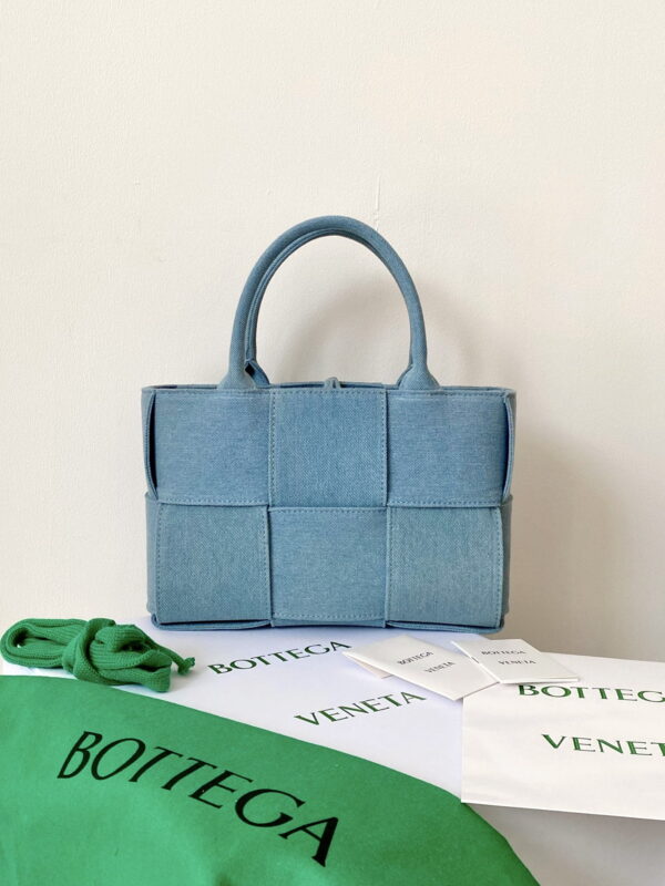 Bottega Veneta Mini Arco Tote Bag Grey, For Women, Women's Bags 9.8in/25cm