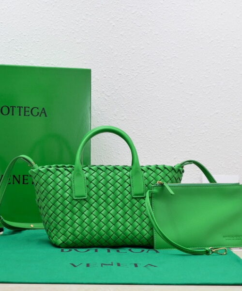 Bottega Veneta Mini Cabat Green, For Women, Women's Bags 7.9in/20cm 709464V1OW13722